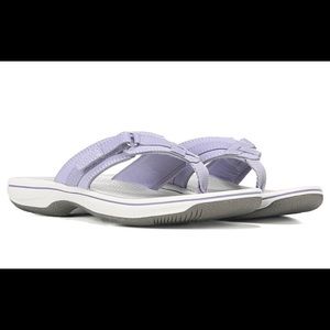 Women’s Clark’s Breeze Sea Cloudsteppers Flip Flop Sandals Lavender